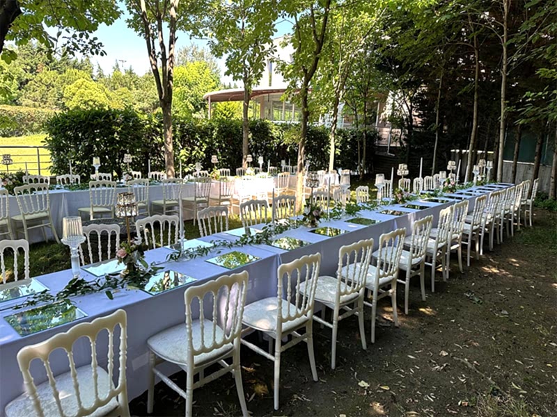 Nişan Organizasyonu Malzemeleri Kiralama | Bahçede Nişan İçin Ekipman Kiralama