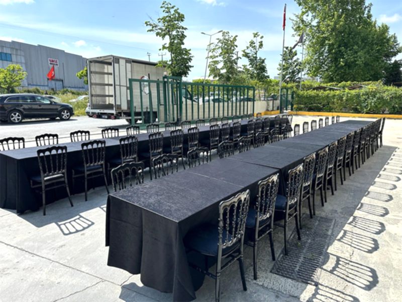 Siyah Napolyon Sandalye Kiralama Hizmeti